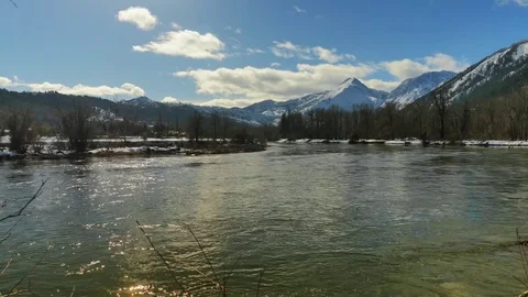 Snowy Winter Day Stock Footage 83602378