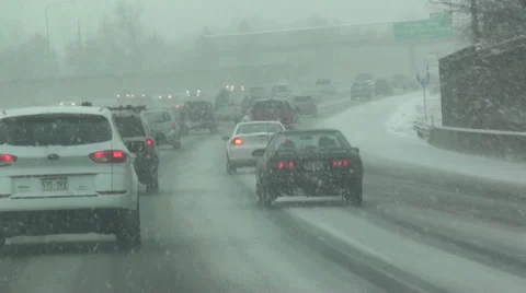 Snowy Winter Driving 스톡 동영상 54756520
