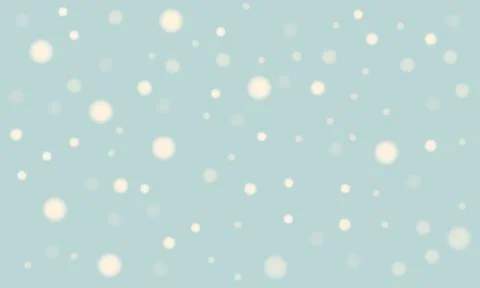 Snowy winter vector background from bokeh effect on blue Stock Illustration