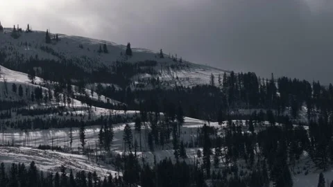 Snowy Yellowstone Landscape Stock-Footage 202051028