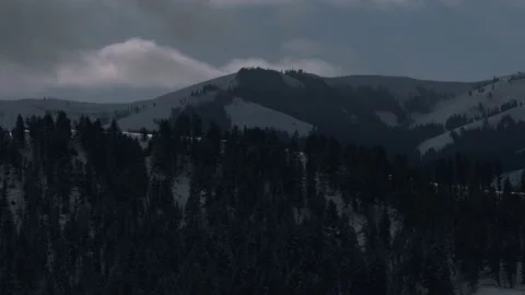 Snowy Yellowstone Landscape Stock-Footage 202051065