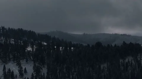 Snowy Yellowstone Landscape Stock-Footage 202051082