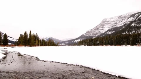 Snowy Yellowstone Landscape Stock-Footage 202053246