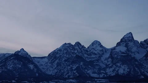 Snowy Yellowstone Landscape Stock-Footage 202054435