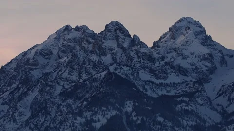 Snowy Yellowstone Landscape Stock-Footage 202055037