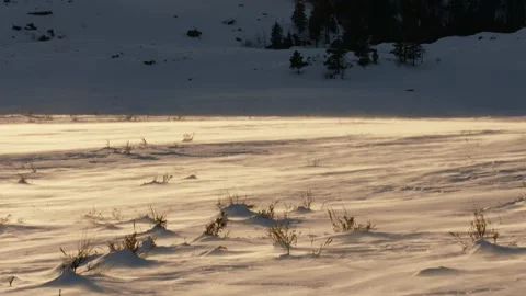 Snowy Yellowstone Landscape Stock-Footage 202056920