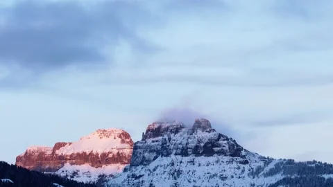 Snowy Yellowstone Landscape Stock-Footage 202058044