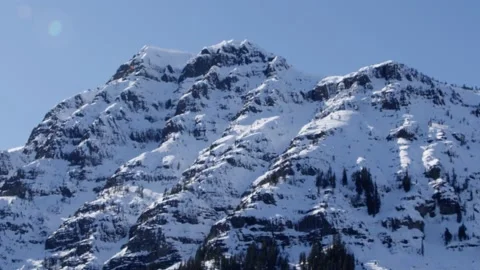 Snowy Yellowstone Landscape Stock-Footage 202062753
