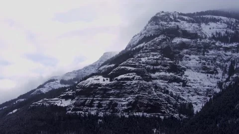 Snowy Yellowstone Landscape Stock-Footage 202090197