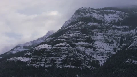 Snowy Yellowstone Landscape Stock-Footage 202090737