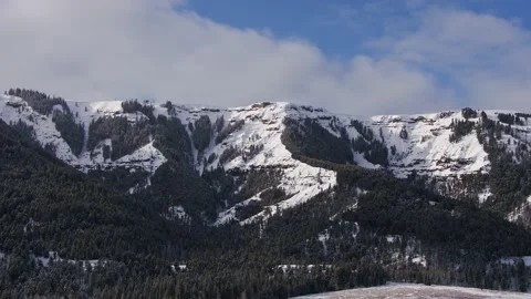 Snowy Yellowstone Landscape Stock-Footage 202094330