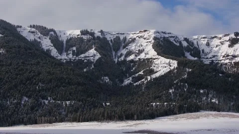 Snowy Yellowstone Landscape Stock-Footage 202094865