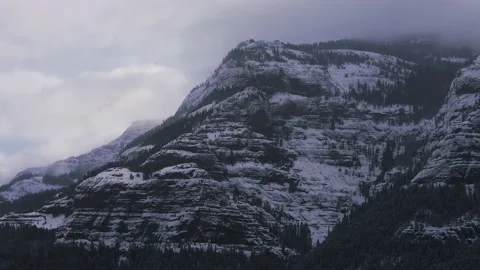 Snowy Yellowstone Landscape Stock-Footage 202098409