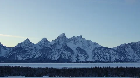Snowy Yellowstone Landscape Stock-Footage 202106989