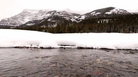 Snowy Yellowstone Landscape Stock-Footage 202107396