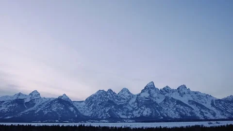 Snowy Yellowstone Landscape Stock-Footage 202107799