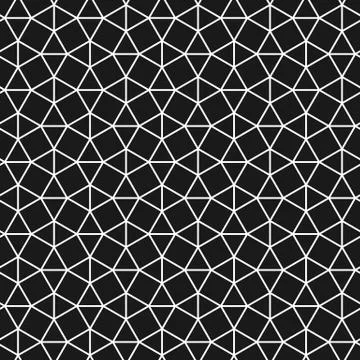 Snub square texture. Geometric seamless pattern with squares and triangles Stock Illustration