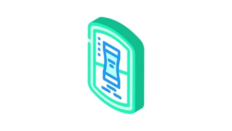 Snus nicotine pouch isometric icon animation Stock Footage 327291348
