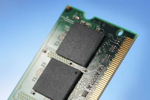 SO-DIMM SO-DIMM RAM laptop memory module in closeup Copyright: xZoonar.com... Stock Photos