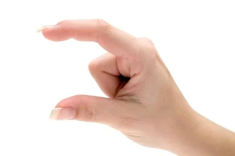 So Small Isolated on a White Background Foto stock