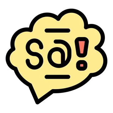 So speech bubble showing confusion and surprise Stock Illustration