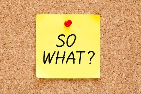 So what sticky note Stockfoto's