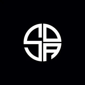 SOA logo SOA icon SOA monogram SOA letter minimalist Circle flat Unique mod.. Stock Illustration