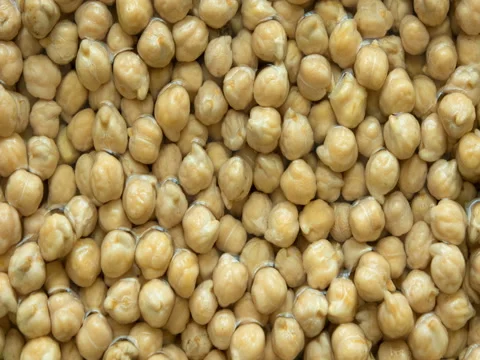 Soaking Chickpeas in water. top view timelapse. Stock Footage 82100503