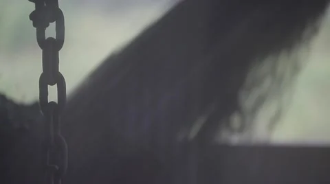 Сoal loading in the rail car. View from the window control room Stock Footage 47590639