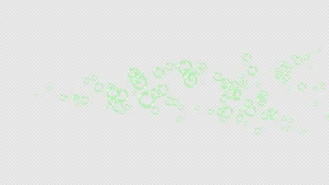 Soap Air Bubbles fly on a green background. Closeup different soap bubbles. Stock Footage 170561012