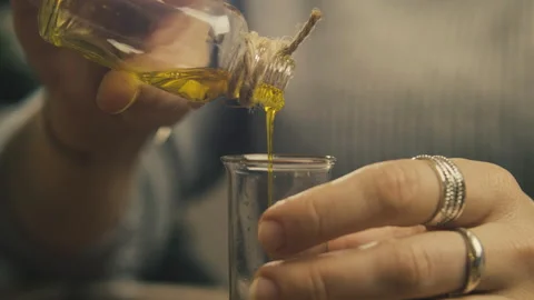 Soap and oil. Handmade Stock Footage 242757597