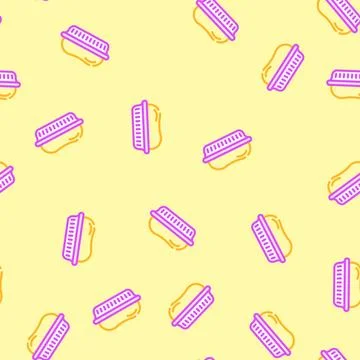 Soap bar hygiene vector seamless pattern Stock Illustration