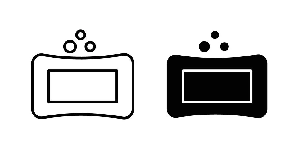 Soap bar icon for web projects Illustrazione stock