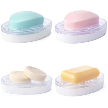 Soap bars isolated on the white background Foto stock