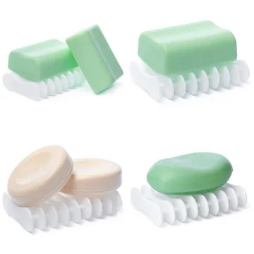 Soap bars isolated on the white background 스톡 사진