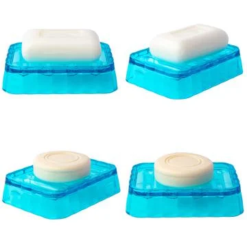 Soap bars isolated on the white background Foto stock