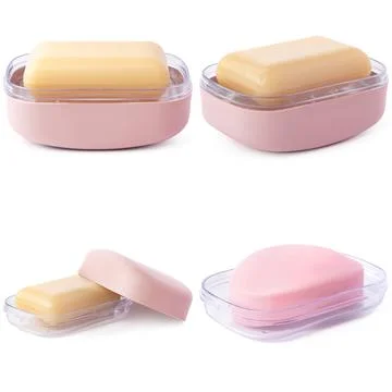 Soap bars isolated on the white background Foto stock
