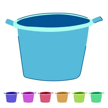 Soap basin plastic vector cartoon graphic Stock Illustration