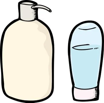 Soap Bottles Stock Illustration
