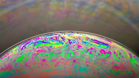 Soap bubble abstract art patterns Stock Footage 151897990