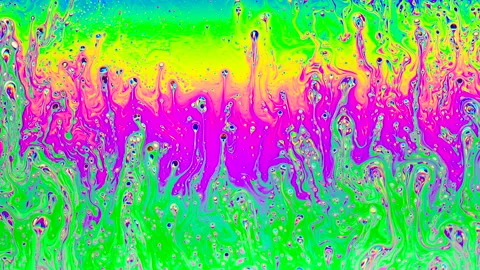 Soap bubble abstract art patterns Stock Footage 151983137