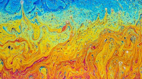 Soap bubble abstract art patterns Foto stock