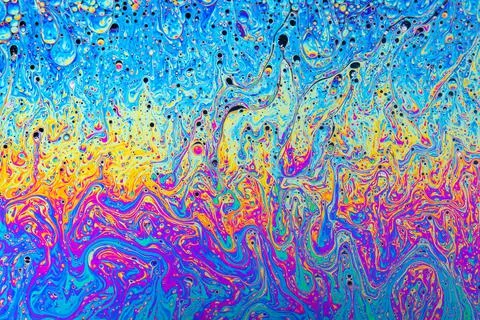 Soap bubble abstract art patterns Stock Photos