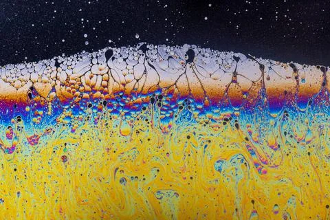 Soap bubble abstract art patterns Stock Photos