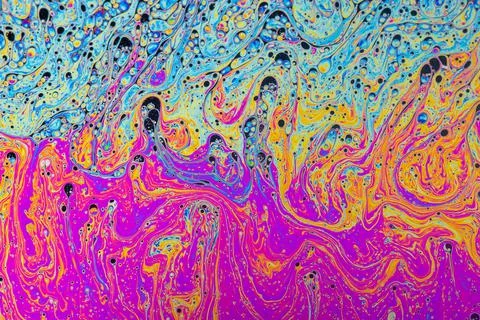 Soap bubble abstract art patterns Stock Photos