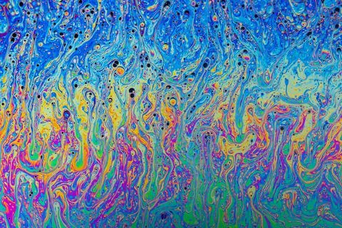 Soap bubble abstract art patterns 스톡 사진