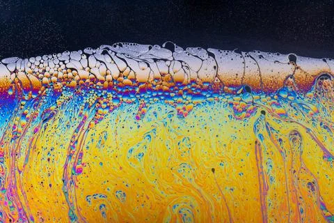 Soap bubble abstract art patterns 写真素材
