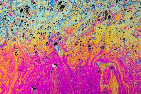 Soap bubble abstract art patterns Foto stock