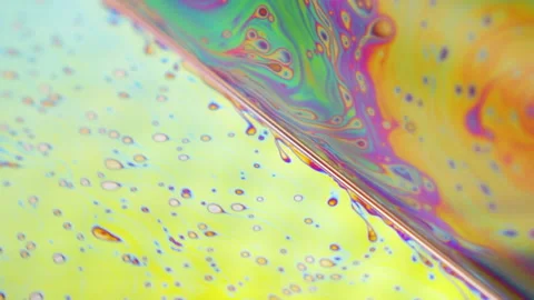 Soap bubble with abstract psychedelic background Stock Footage 147953000