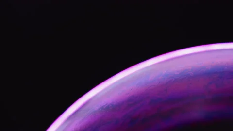 Soap bubble art fluid magic macro universe bright Stock Footage 234693372